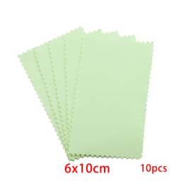 10Pcs Jewelry Polishing Cloths Soft Clean Wiping Cloth Remove Stains Double-Sided Cleaning Cloth For Silver Gold Jewelry Tools