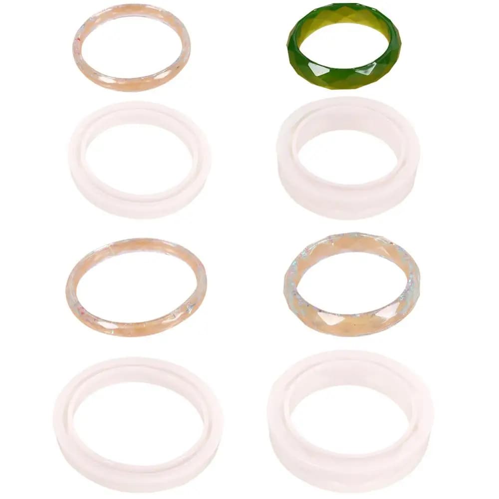 1pc Crystal Mirror Silicone Mold Bracelet Pendant uv Resin Mould DIY Jewelry Casting molds Resin art