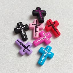 20pcs New Silicone Focal Beads Food Grade Silicone Teether Beads DIY Pacifier Chain Jewelry Accessories Focus Beads Wholesale