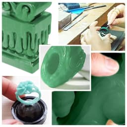 NIUPIKA 70x90mm Green Jewelry Wax Block for Carving Molds Sculpting Engraving and Dental Modeling Projects