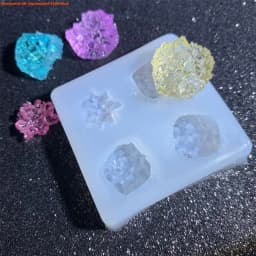 Crystal Cluster Mold Resin Simulation Original Stone UV Epoxy Resin Mold Handmade Decorations Crystal Stone Casting Mold