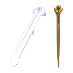 Hairpin DIY Silicone Mold Making Hair Stick Mould Jewelry Pendant DIY Crystal Epoxy Resin Mould