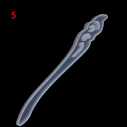 Hairpin DIY Silicone Mold Making Hair Stick Mould Jewelry Pendant DIY Crystal Epoxy Resin Mould