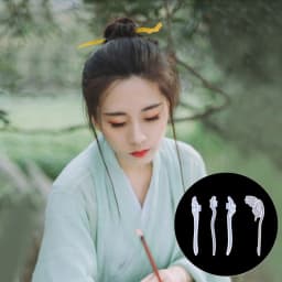 Hairpin DIY Silicone Mold Making Hair Stick Mould Jewelry Pendant DIY Crystal Epoxy Resin Mould