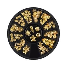 Ocean Theme Metal Rivets Resin Filler Jewelry Fillings Material Star Shell 3d Nail Art Decoration DIY Accessories