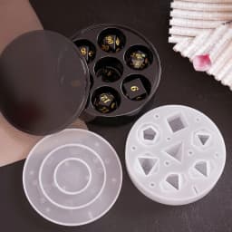 Dices Dies Resin Castings Mold 7 Shapes Game Dices Pentagon Square Dices Mold Digital Dices Game Home Crafts