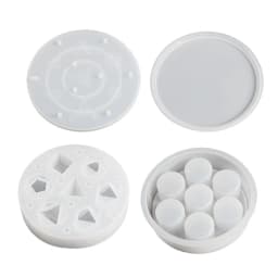 Dices Dies Resin Castings Mold 7 Shapes Game Dices Pentagon Square Dices Mold Digital Dices Game Home Crafts