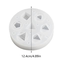 Dices Dies Resin Castings Mold 7 Shapes Game Dices Pentagon Square Dices Mold Digital Dices Game Home Crafts