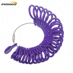 PHYHOO US/UK/EU Ring Sizer Set Finger Gauge Measure Tool Jewelry Sizing Tools Rings Size 1-13 with Half Size 27 Pieces