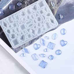 1PCS DIY mirror jewelry crystal Epoxy resin mold love geometry moon variety gemstone pendant mold