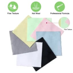 10-50pcs Silver Polishing Cloths Jewelry Cleaning Cloth Soft Clean Wipes Non Toxic Tarnish Remover for Jewelry Coins Watcch