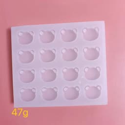 Bear Keychain Mold DIY Pendant Jewelry Epoxy Resin Crafting Molds