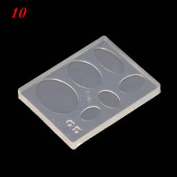 UV Resin Geometric Molds Hollow Quicksand Mold with Square Round Ellipse Mold for UV Resin Crafts DIY Jewelry Tool
