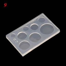 UV Resin Geometric Molds Hollow Quicksand Mold with Square Round Ellipse Mold for UV Resin Crafts DIY Jewelry Tool