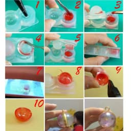 UV Resin Geometric Molds Hollow Quicksand Mold with Square Round Ellipse Mold for UV Resin Crafts DIY Jewelry Tool