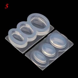 UV Resin Geometric Molds Hollow Quicksand Mold with Square Round Ellipse Mold for UV Resin Crafts DIY Jewelry Tool