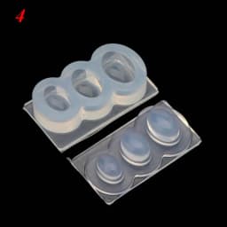 UV Resin Geometric Molds Hollow Quicksand Mold with Square Round Ellipse Mold for UV Resin Crafts DIY Jewelry Tool