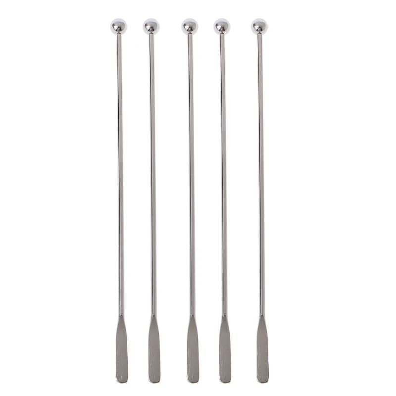 5Pcs 7.5" Stainless Steel Reusable Epoxy Resin Mixing Sticks Resin Tools Coffee Beverage Drink Stirring Stirrers Tools