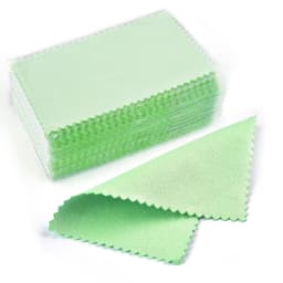 10pcs Polish Polishing Cloth Silver Color Cleaning Polishing Cloth Soft Clean Wipe Wiping Cloth For Silver Gold Jewelry Tools