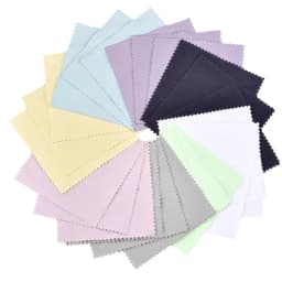 10pcs Polish Polishing Cloth Silver Color Cleaning Polishing Cloth Soft Clean Wipe Wiping Cloth For Silver Gold Jewelry Tools