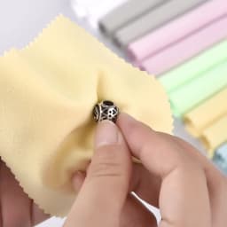 10pcs Polish Polishing Cloth Silver Color Cleaning Polishing Cloth Soft Clean Wipe Wiping Cloth For Silver Gold Jewelry Tools