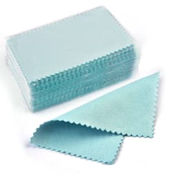 10pcs Polish Polishing Cloth Silver Color Cleaning Polishing Cloth Soft Clean Wipe Wiping Cloth For Silver Gold Jewelry Tools