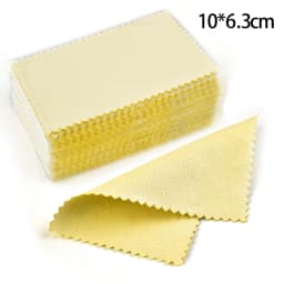 10*6.3cm/8*8cm/8*6cm 50pcs Silver Clean Polishing Cloth Soft Clean Wipe Wiping Cloth For Necklaces Rings Jewelry Clean Tool