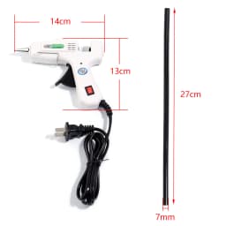 SAUVOO 20W White Hot Melt Glue Gun Household Industrial Mini Guns Electric Heat Temperature Repair Tool With 7mm Glue Sticks