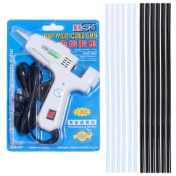 SAUVOO 20W White Hot Melt Glue Gun Household Industrial Mini Guns Electric Heat Temperature Repair Tool With 7mm Glue Sticks