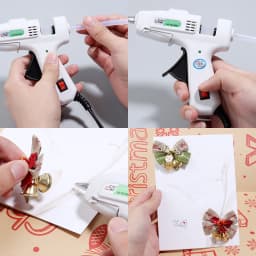 SAUVOO 20W White Hot Melt Glue Gun Household Industrial Mini Guns Electric Heat Temperature Repair Tool With 7mm Glue Sticks