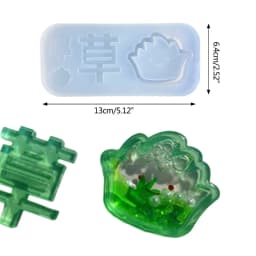 Chinese Character Japanese Alphabet Silicone Mold Love Heart English Letter Resin Quicksand Shaker Mold Jewelry Pendant Making