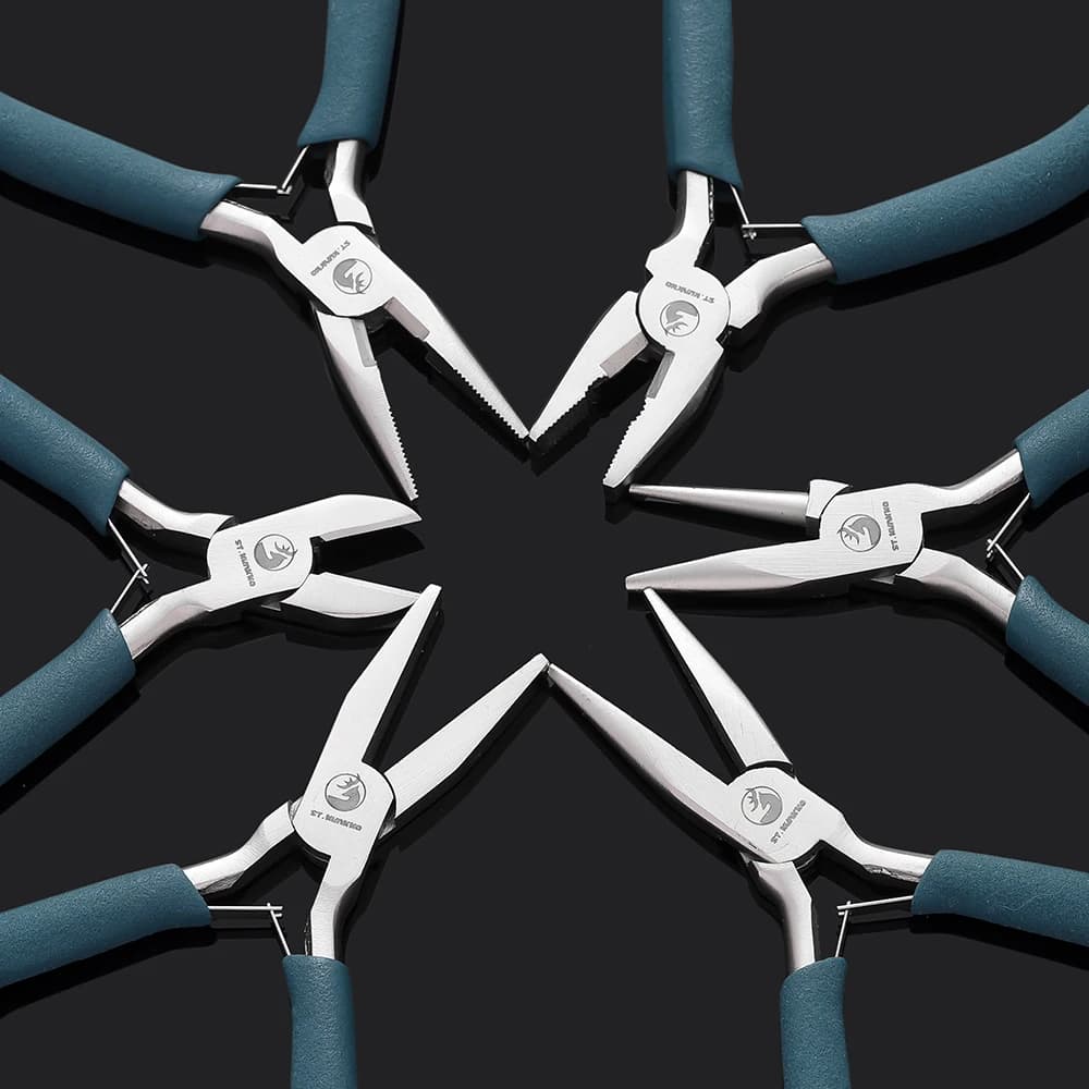 St.kunkka Customized High Quality Jewelry Making Pilers Needle Round Nose Cutting Wire Pliers for Jewelry Repair Tools