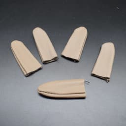 10pcs Leather Finger Cots Cover Protection For Jewelry Making DIY Craft Tool