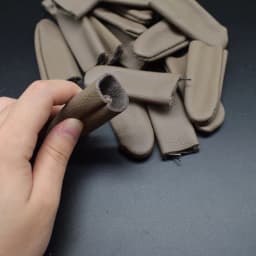 10pcs Leather Finger Cots Cover Protection For Jewelry Making DIY Craft Tool