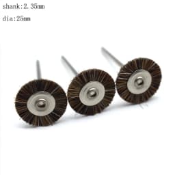 50PCS 19/22/25MM Jewelry Polishing Wheel 2.35MM Shank Metal Polishing Brush Dremel Accessories Rotary Tools Polishing Pads