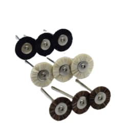 50PCS 19/22/25MM Jewelry Polishing Wheel 2.35MM Shank Metal Polishing Brush Dremel Accessories Rotary Tools Polishing Pads