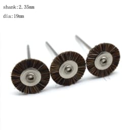 50PCS 19/22/25MM Jewelry Polishing Wheel 2.35MM Shank Metal Polishing Brush Dremel Accessories Rotary Tools Polishing Pads