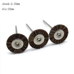 50PCS 19/22/25MM Jewelry Polishing Wheel 2.35MM Shank Metal Polishing Brush Dremel Accessories Rotary Tools Polishing Pads