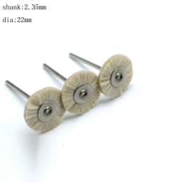 50PCS 19/22/25MM Jewelry Polishing Wheel 2.35MM Shank Metal Polishing Brush Dremel Accessories Rotary Tools Polishing Pads