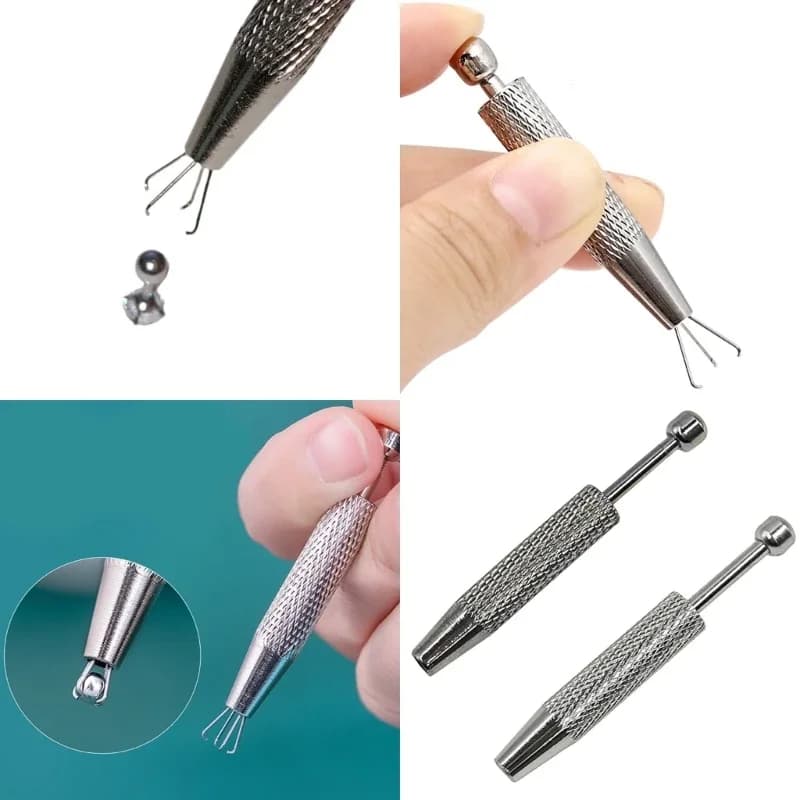Type Quads Prong Small Bead Holder Grab Ball Catchers Body Piercings Tool