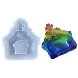 DIY Pedometer Ornament Quicksand Silicone Epoxy Mold DIY Keychain Pendant Jewelry Crafting Mould for Valentines Gift