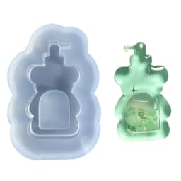 DIY Pedometer Ornament Quicksand Silicone Epoxy Mold DIY Keychain Pendant Jewelry Crafting Mould for Valentines Gift