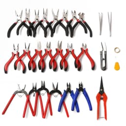 1Pc Black Red Blue Handle Anti-slip Splicing and Fixing Jewelry Pliers Tools & Equipment Kit for DIY Jewelry Accessory Design