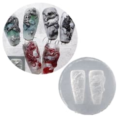 NEW Silicone Nail Art Handcrafts Moulds DIY Nail Tools Dragon/Snake Nail Carving Molds Silicone Material for Nail Decoration