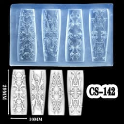NEW Silicone Nail Art Handcrafts Moulds DIY Nail Tools Dragon/Snake Nail Carving Molds Silicone Material for Nail Decoration