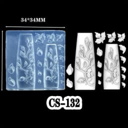 NEW Silicone Nail Art Handcrafts Moulds DIY Nail Tools Dragon/Snake Nail Carving Molds Silicone Material for Nail Decoration