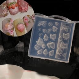 NEW Silicone Nail Art Handcrafts Moulds DIY Nail Tools Dragon/Snake Nail Carving Molds Silicone Material for Nail Decoration