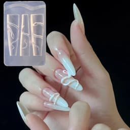 NEW Silicone Nail Art Handcrafts Moulds DIY Nail Tools Dragon/Snake Nail Carving Molds Silicone Material for Nail Decoration