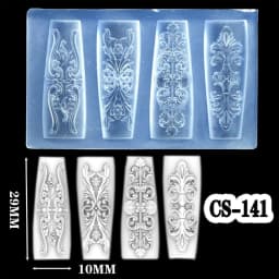 NEW Silicone Nail Art Handcrafts Moulds DIY Nail Tools Dragon/Snake Nail Carving Molds Silicone Material for Nail Decoration