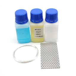 Jewelry Plating Solution Set Rose Gold 24K Gold Platinum Electroplating Water with Titanium Mesh Waterline